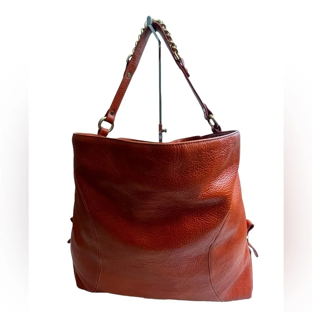 Brahmin orange shoulder women handbag